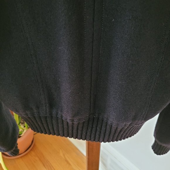 Marc Cain Hooded Virgin Wool Bomber Jacket US 8 - Picture 11 of 16